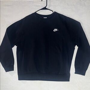 Nike Men's Classic Black Crewneck Sweater